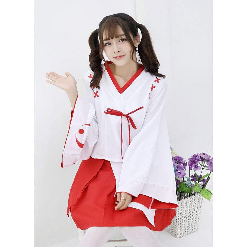 Daydream - A Shrine Maiden Costume (Multi Colour) - Costumes Durio.sg