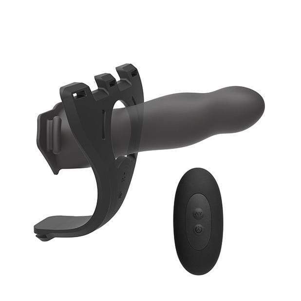 Doc Johnson - Body Extensions Be Aroused Vibrating 2 Piece Strap On Set (Black) - Strap On with Hollow Dildo for Male (Non Vibration) Durio.sg