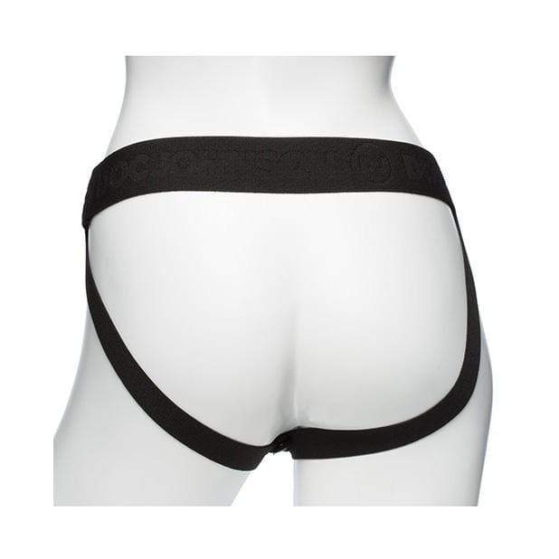 Doc Johnson - Body Extensions Be Daring 2 Piece Strap On Set (Black) - Strap On with Hollow Dildo for Male (Non Vibration) Durio.sg