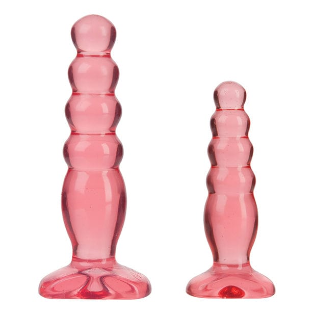 Doc Johnson - Crystal Jellies Anal Delight Trainer Kit (Pink) - Anal Kit (Non Vibration) Durio.sg
