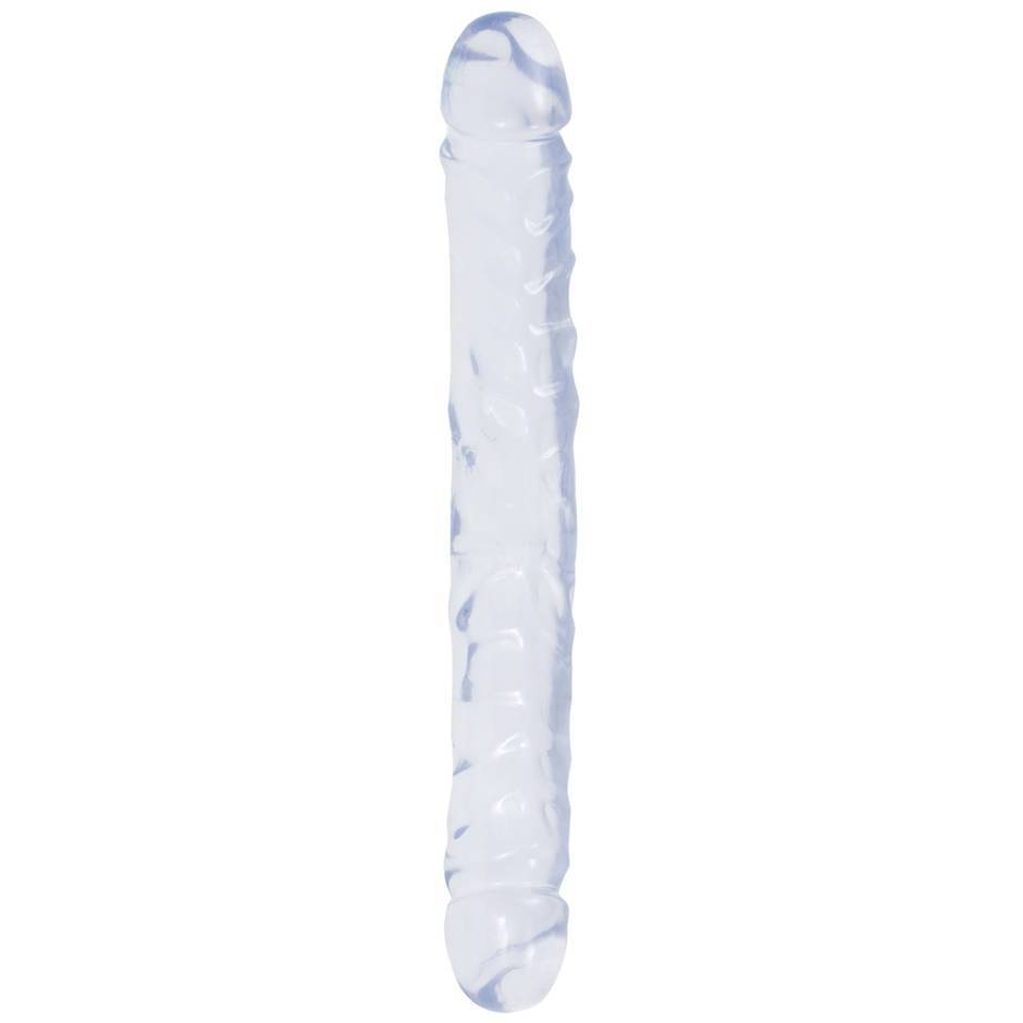 Doc Johnson - Crystal Jellies Jr. Double Dong 12" (Clear) - Double Dildo (Non Vibration) Durio.sg