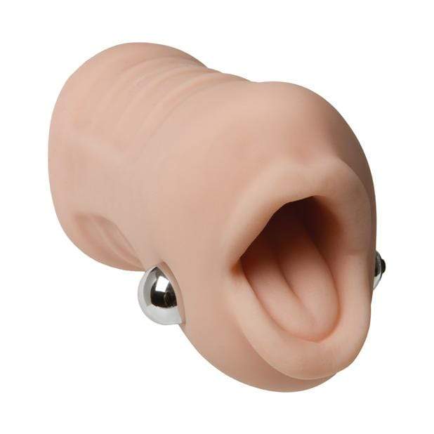 Doc Johnson - Sasha Grey Vibrating Deep Throat Sucker Masturbator (Beige) - Masturbator Mouth (Non Vibration) Durio.sg