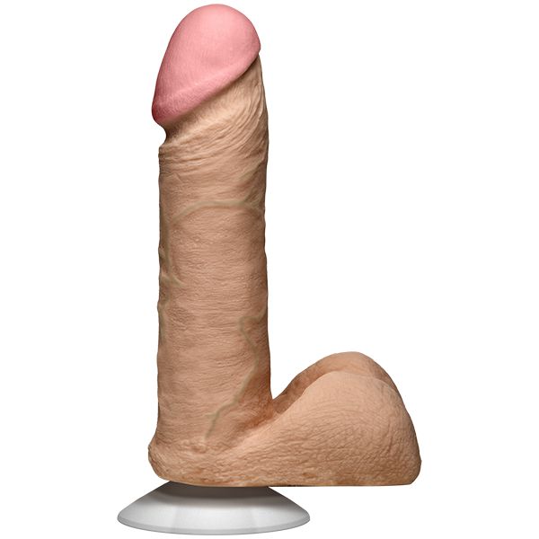Doc Johnson - The Realistic Ultraskyn 6" Cock with Balls (Beige) - Realistic Dildo with suction cup (Non Vibration) Durio.sg