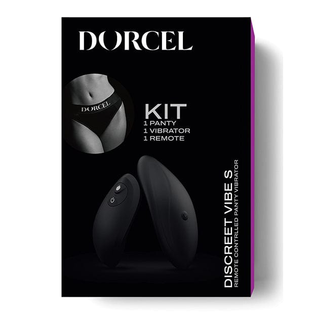 Dorcel - Discreet Warming Panty Vibrator with Panty Small (Black) - Panties Massager Remote Control (Vibration) Rechargeable Durio.sg