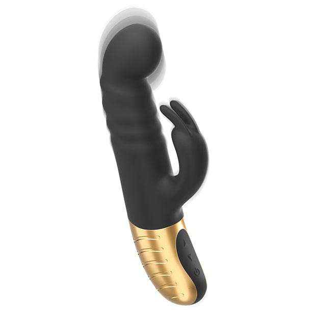 Dorcel - G Stormer Thrusting G Spot Rabbit Vibrator (Black/Gold) - Rabbit Dildo (Vibration) Rechargeable Durio.sg
