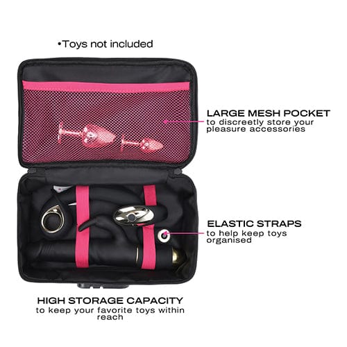 Dorcel - Lockable Discreet Toy Storage Box (Black) - Storage Box Durio.sg