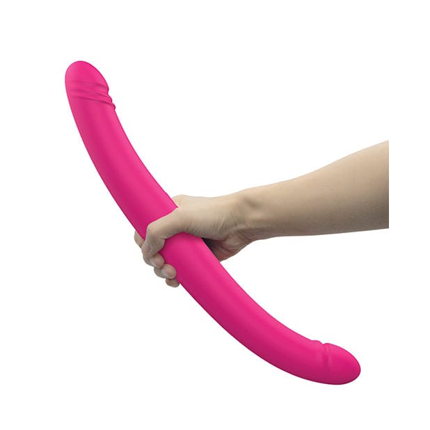 Dorcel - Orgasmic Double Do Thrusting Dong Double Dildo 16.5" (Pink) - Double Dildo (Vibration) Rechargeable Durio.sg