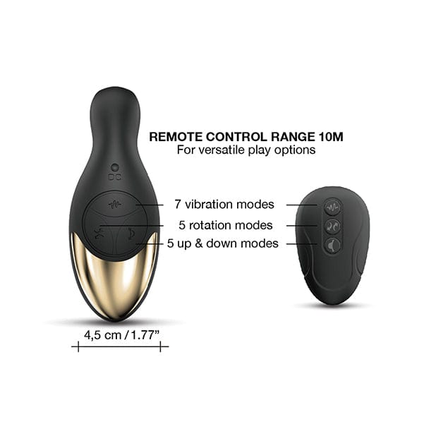 Dorcel - P Joy Double Action Rotating Prostate Massager (Black) - Prostate Massager (Vibration) Rechargeable Durio.sg