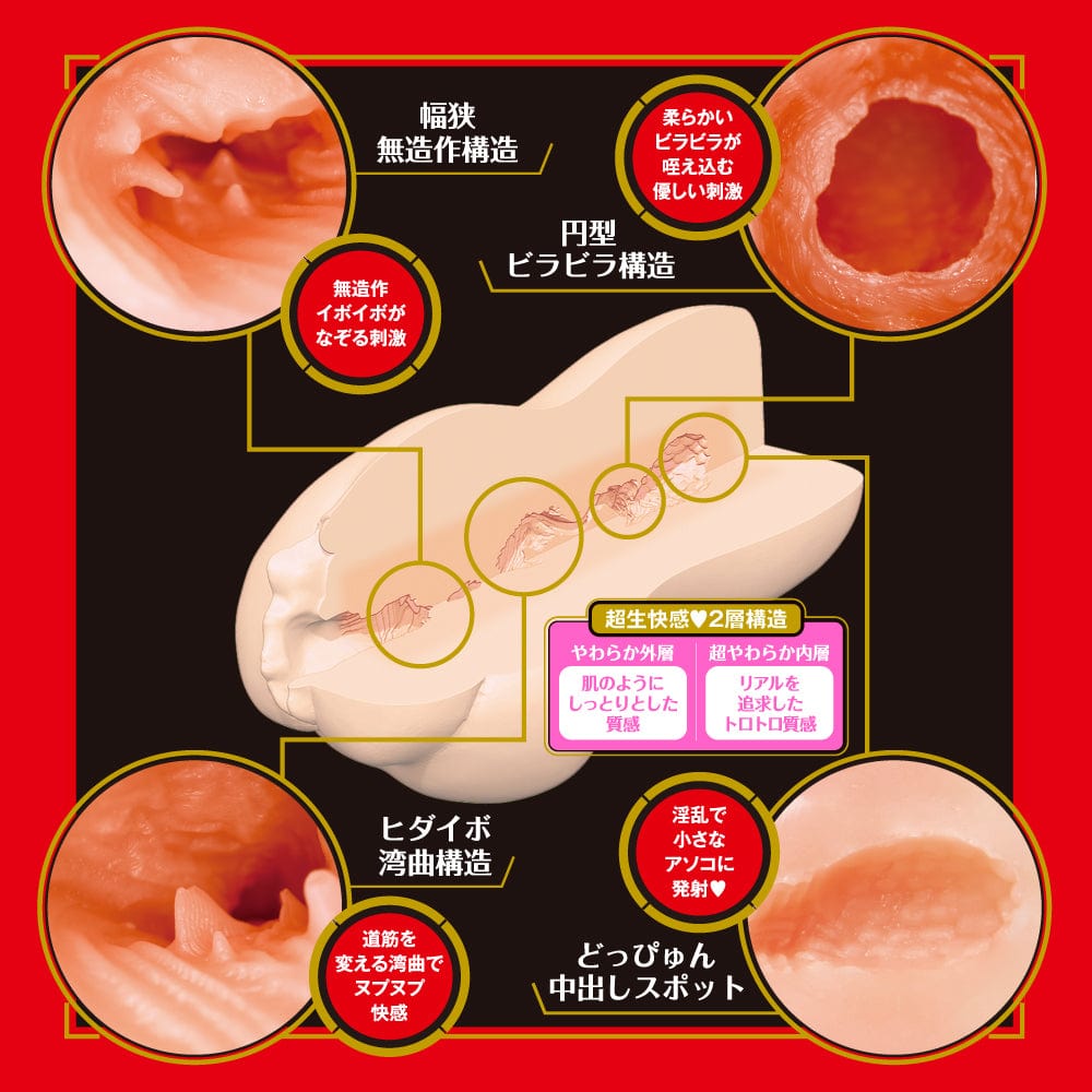 EXE - Japanese Real Hole Raw Nana Yagi Onahole (Beige) - Masturbator Vagina (Non Vibration) Durio.sg