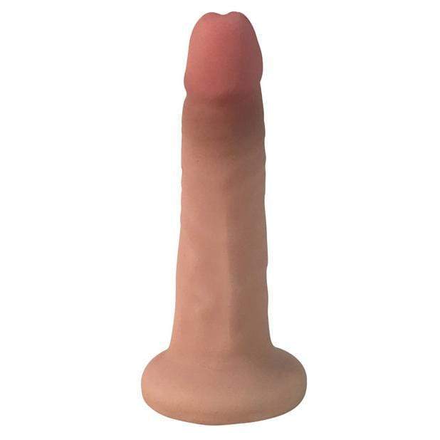 Easy Riders - Dual Density Slim Bioskin Dong Vanilla 6" (Beige) - Realistic Dildo w/o suction cup (Non Vibration) Durio.sg