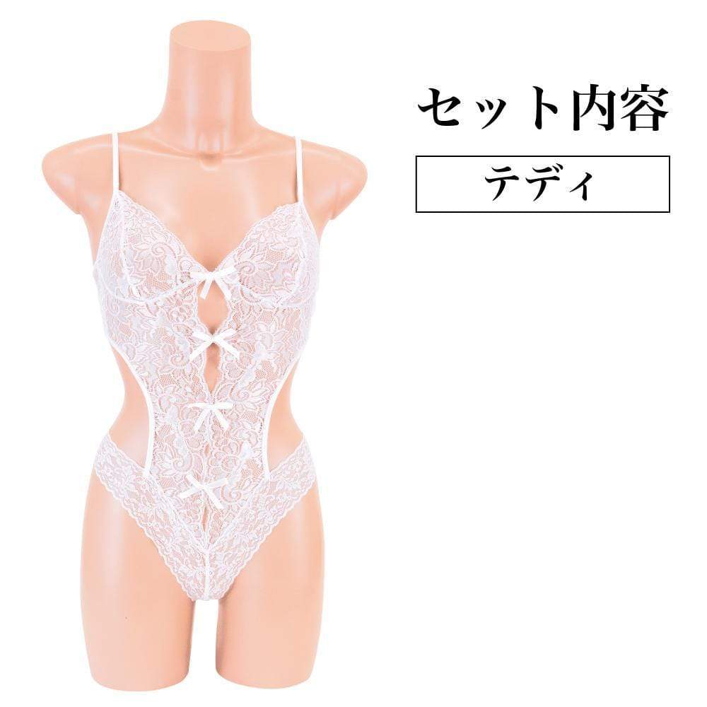 Enjoy Toys - Mon Cheri All Lace Sexy Lingerie mon0120 (White) - Lingerie (Non Vibration) Durio.sg