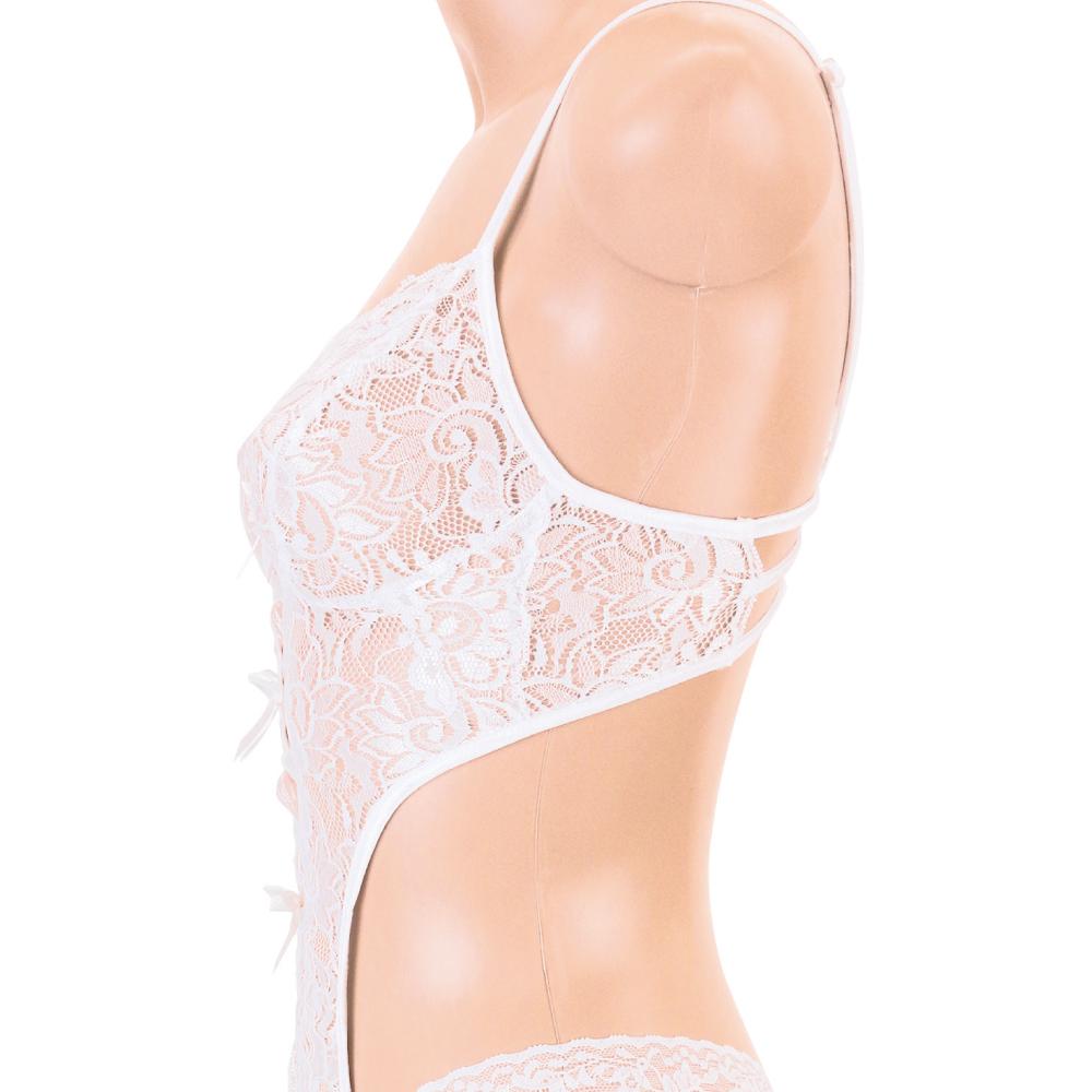 Enjoy Toys - Mon Cheri All Lace Sexy Lingerie mon0120 (White) - Lingerie (Non Vibration) Durio.sg