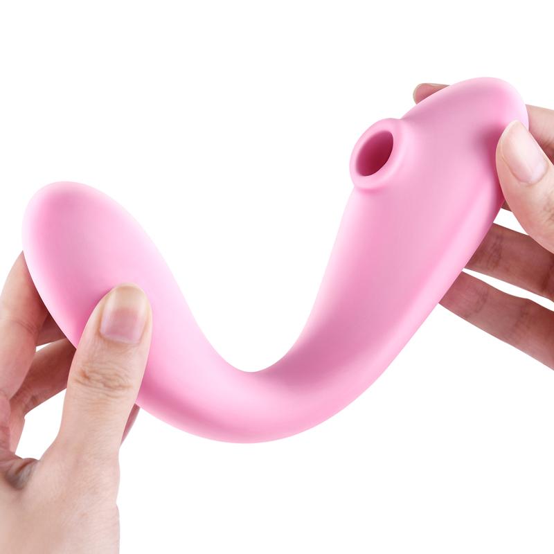Erocome - Andromeda Flexible Vibrating Clitoral Air Stimulator Massager (Pink) - Clit Massager (Vibration) Rechargeable Durio.sg