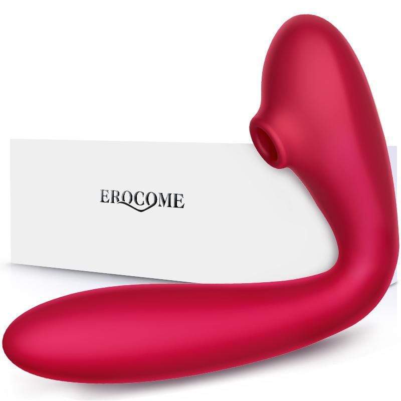 Erocome - Andromeda Flexible Vibrating Clitoral Air Stimulator Massager (Red) - Clit Massager (Vibration) Rechargeable Durio.sg