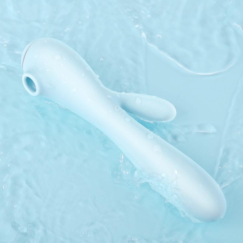 Erocome - Apus Rabbit Clitoral Air Stimulator Vibrator (Baby Blue) - Rabbit Dildo (Vibration) Rechargeable Durio.sg