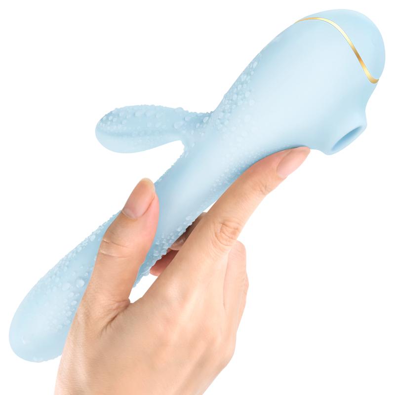 Erocome - Apus Rabbit Clitoral Air Stimulator Vibrator (Baby Blue) - Rabbit Dildo (Vibration) Rechargeable Durio.sg