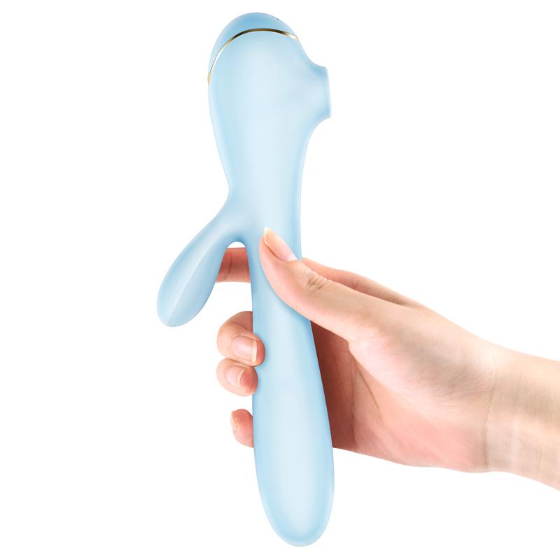 Erocome - Apus Rabbit Clitoral Air Stimulator Vibrator (Baby Blue) - Rabbit Dildo (Vibration) Rechargeable Durio.sg