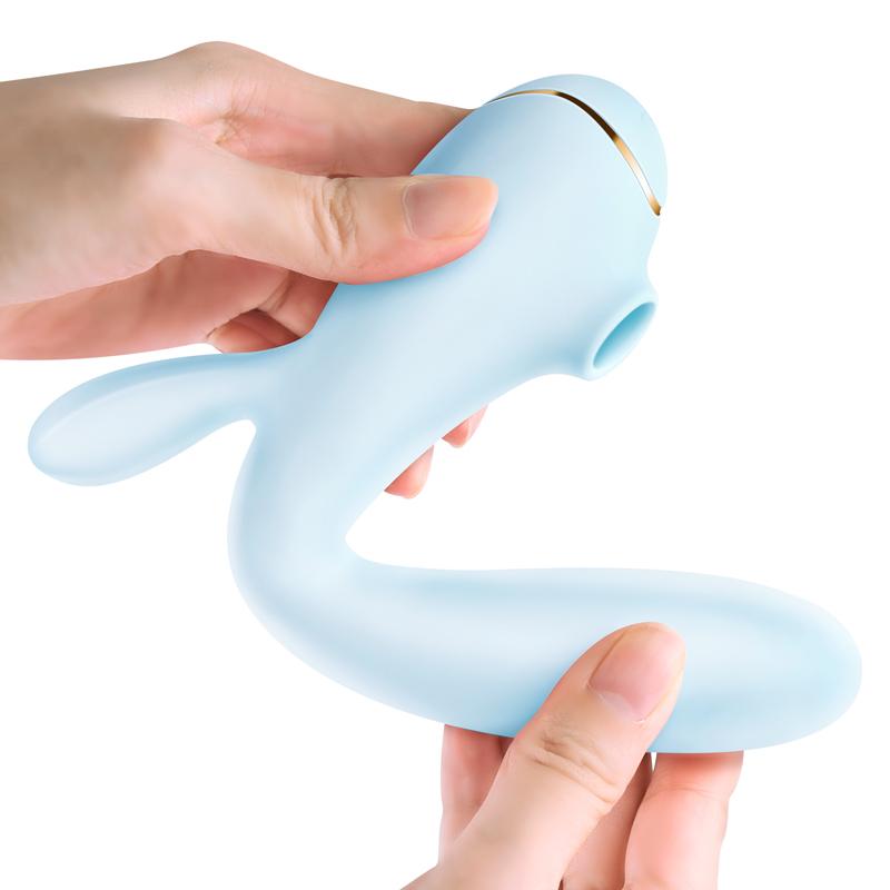 Erocome - Apus Rabbit Clitoral Air Stimulator Vibrator (Baby Blue) - Rabbit Dildo (Vibration) Rechargeable Durio.sg