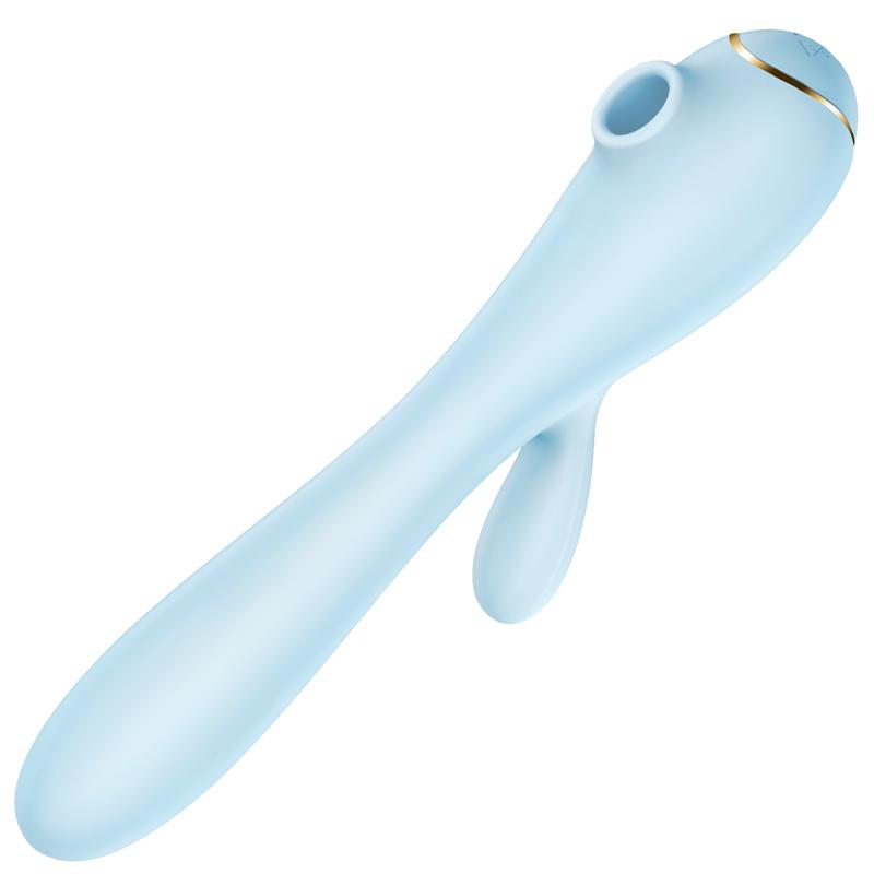 Erocome - Apus Rabbit Clitoral Air Stimulator Vibrator (Baby Blue) - Rabbit Dildo (Vibration) Rechargeable Durio.sg