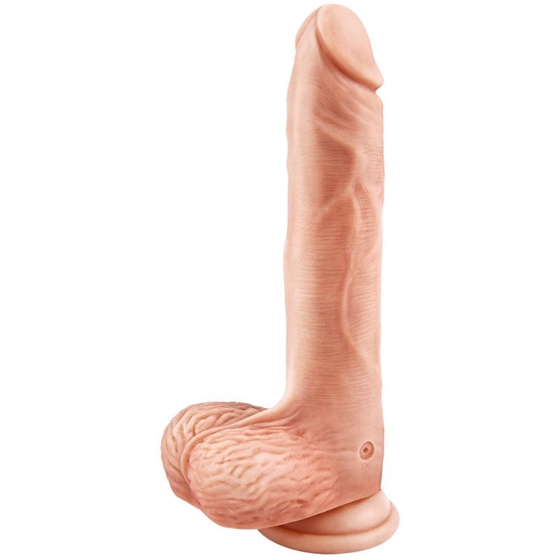 Erocome - Aquila Heating Rotating Vibrating Realistic Dildo (Beige) - Realistic Dildo with suction cup (Vibration) Rechargeable Durio.sg