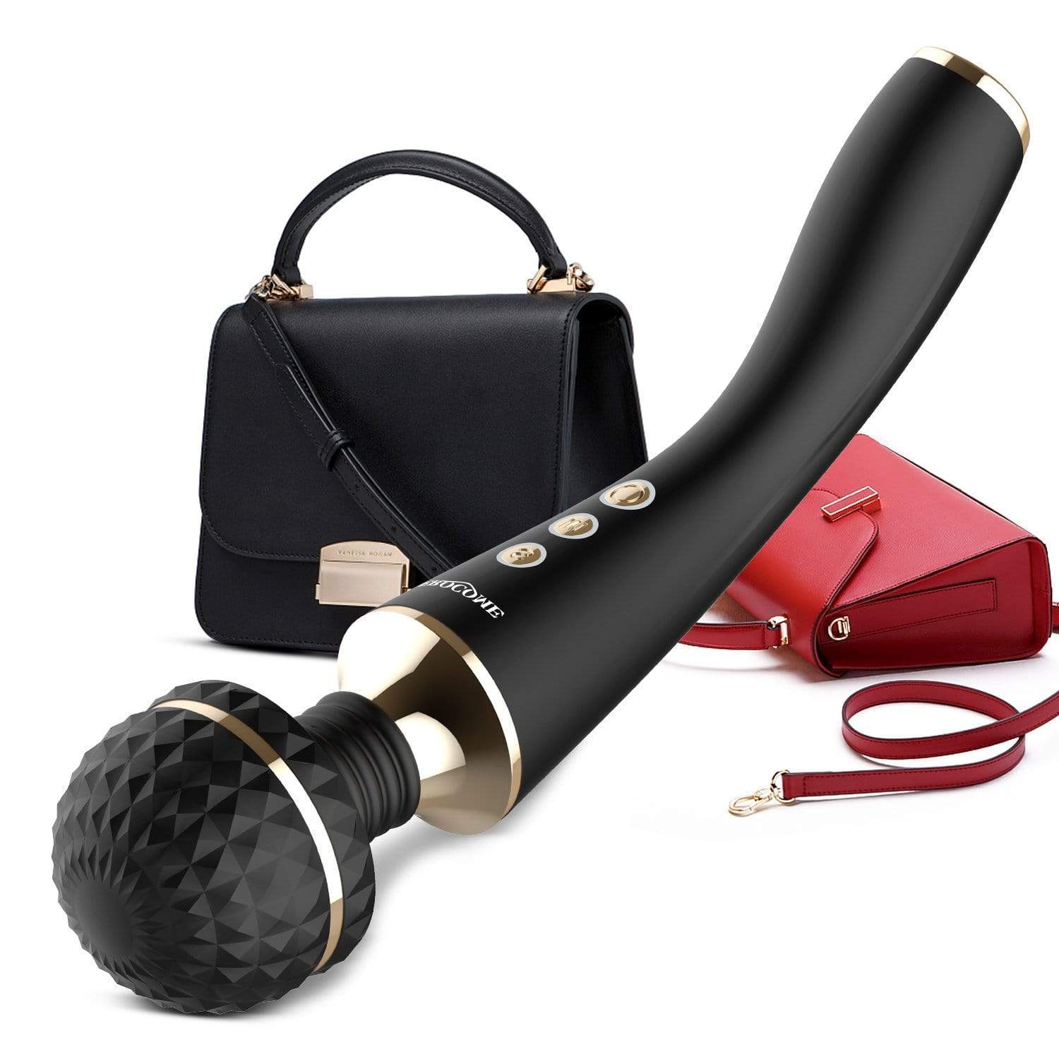 Erocome - CR. Austrilis Wand Massager (Black) - Wand Massagers (Vibration) Rechargeable Durio.sg