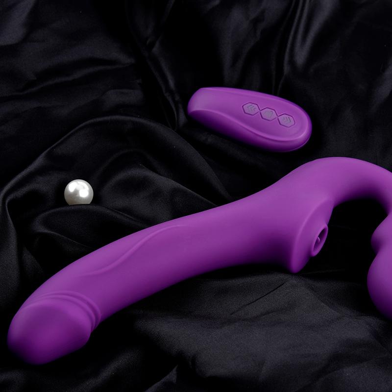 Erocome - Cancri Remote Control Couple's Dildo (Purple) - Couple's Massager (Vibration) Rechargeable Durio.sg