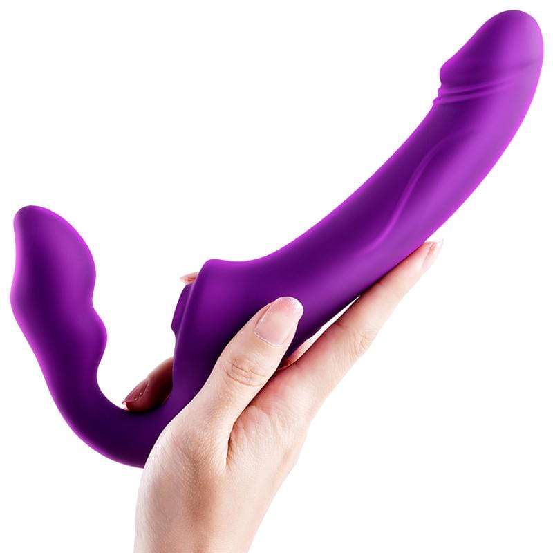 Erocome - Cancri Remote Control Couple's Dildo (Purple) - Couple's Massager (Vibration) Rechargeable Durio.sg