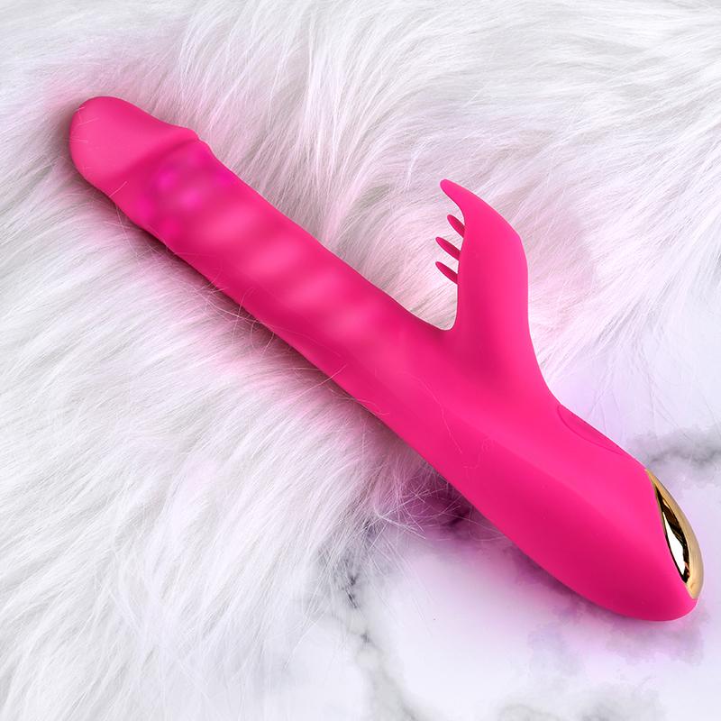 Erocome - Capricornus Thrusting Rotating Rabbit Vibrator (Cerise) - Rabbit Dildo (Vibration) Rechargeable Durio.sg
