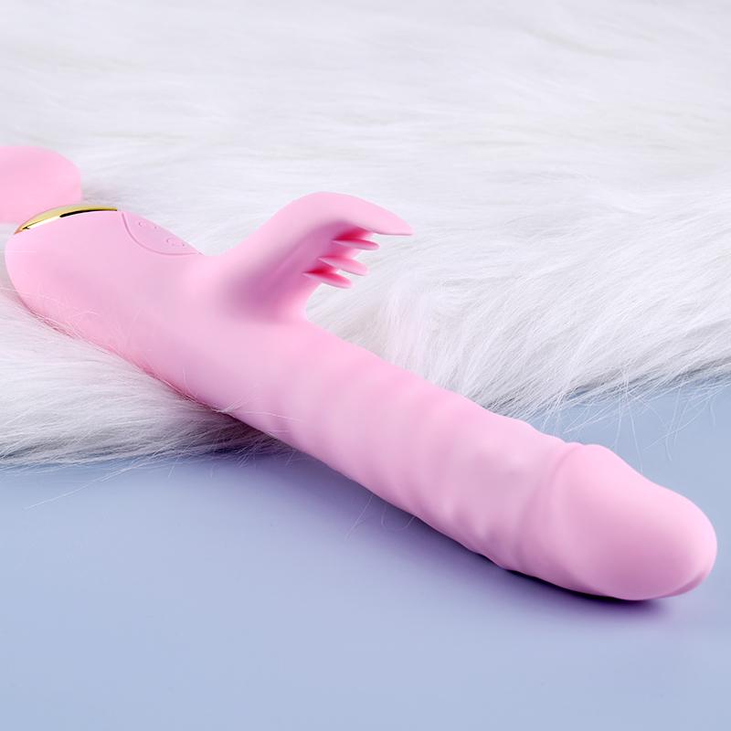 Erocome - Capricornus Thrusting Rotating Rabbit Vibrator (Pink) - Rabbit Dildo (Vibration) Rechargeable Durio.sg