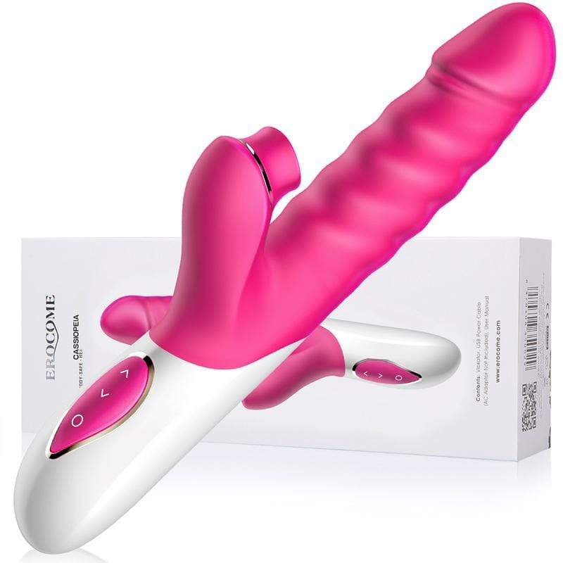 Erocome - Cassiopeia Rabbit Vibrator (Pink) - Rabbit Dildo (Vibration) Rechargeable Durio.sg