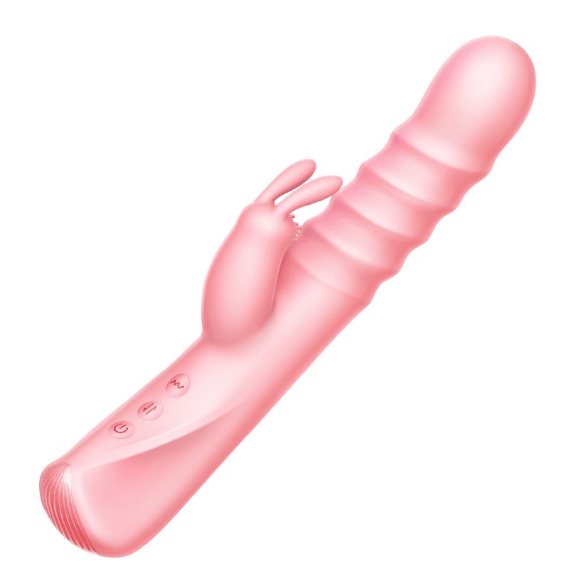 Erocome - Columba Thrusting Heating Rabbit Vibrator (Pink) - Rabbit Dildo (Vibration) Rechargeable Durio.sg