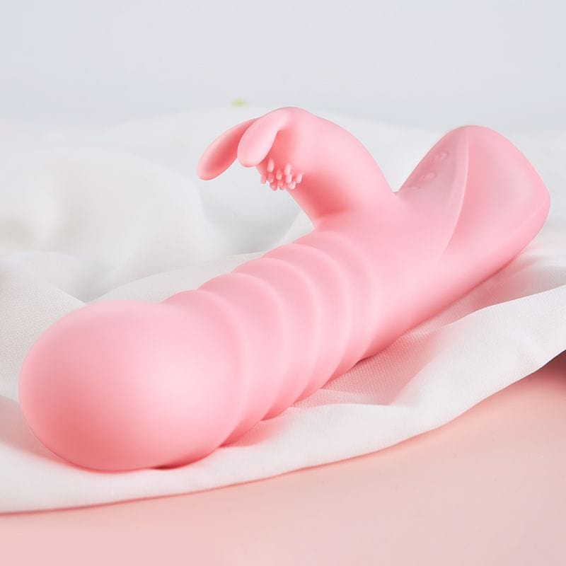 Erocome - Columba Thrusting Heating Rabbit Vibrator (Pink) - Rabbit Dildo (Vibration) Rechargeable Durio.sg