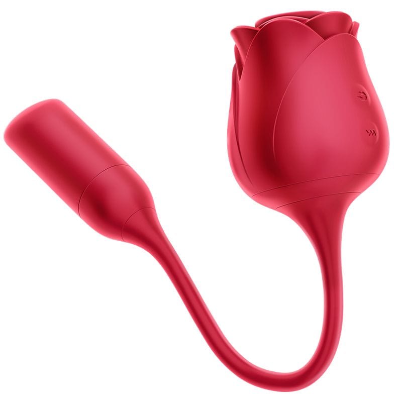 Erocome - Coronaborealis Rose Vibrating Sucking Clit Massager (Red) - Clit Massager (Vibration) Rechargeable Durio.sg