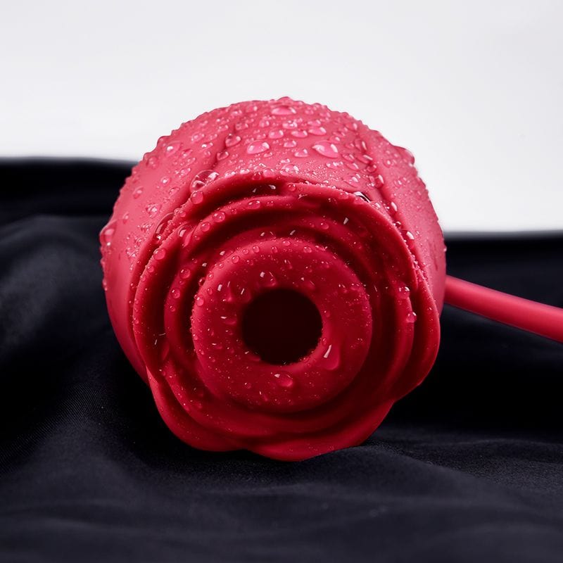 Erocome - Coronaborealis Rose Vibrating Sucking Clit Massager (Red) - Clit Massager (Vibration) Rechargeable Durio.sg