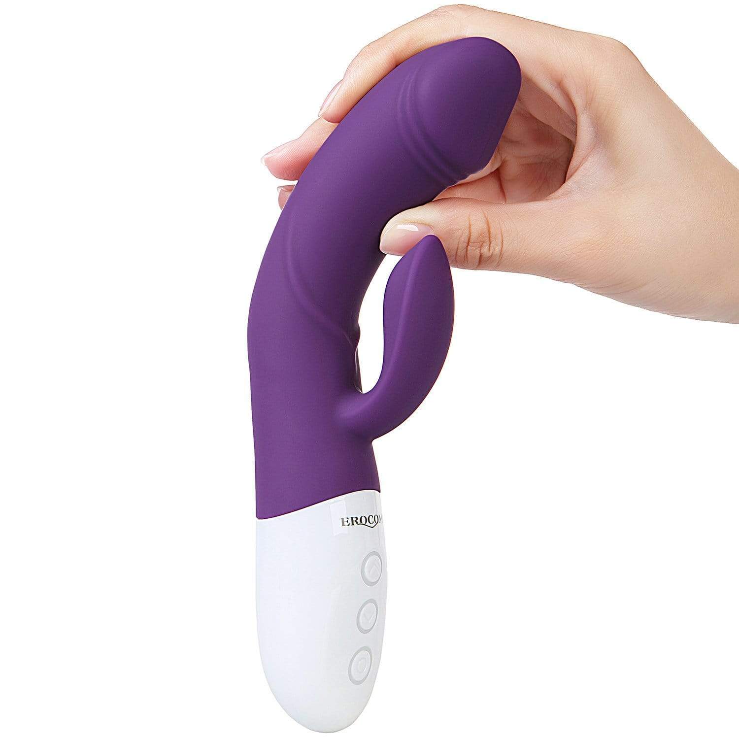 Erocome - Crater Rabbit Vibrator (Purple) - Rabbit Dildo (Vibration) Rechargeable Durio.sg