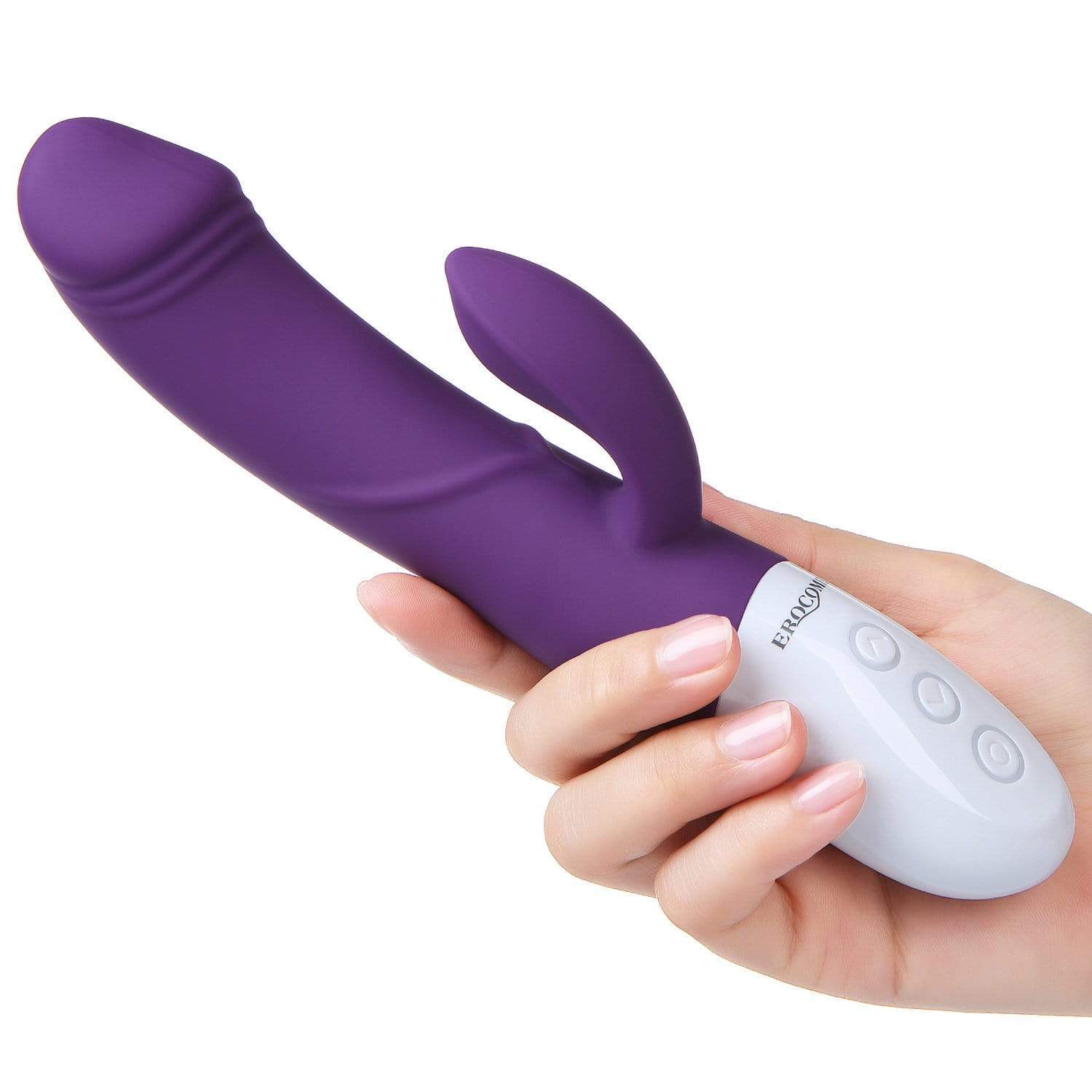 Erocome - Crater Rabbit Vibrator (Purple) - Rabbit Dildo (Vibration) Rechargeable Durio.sg