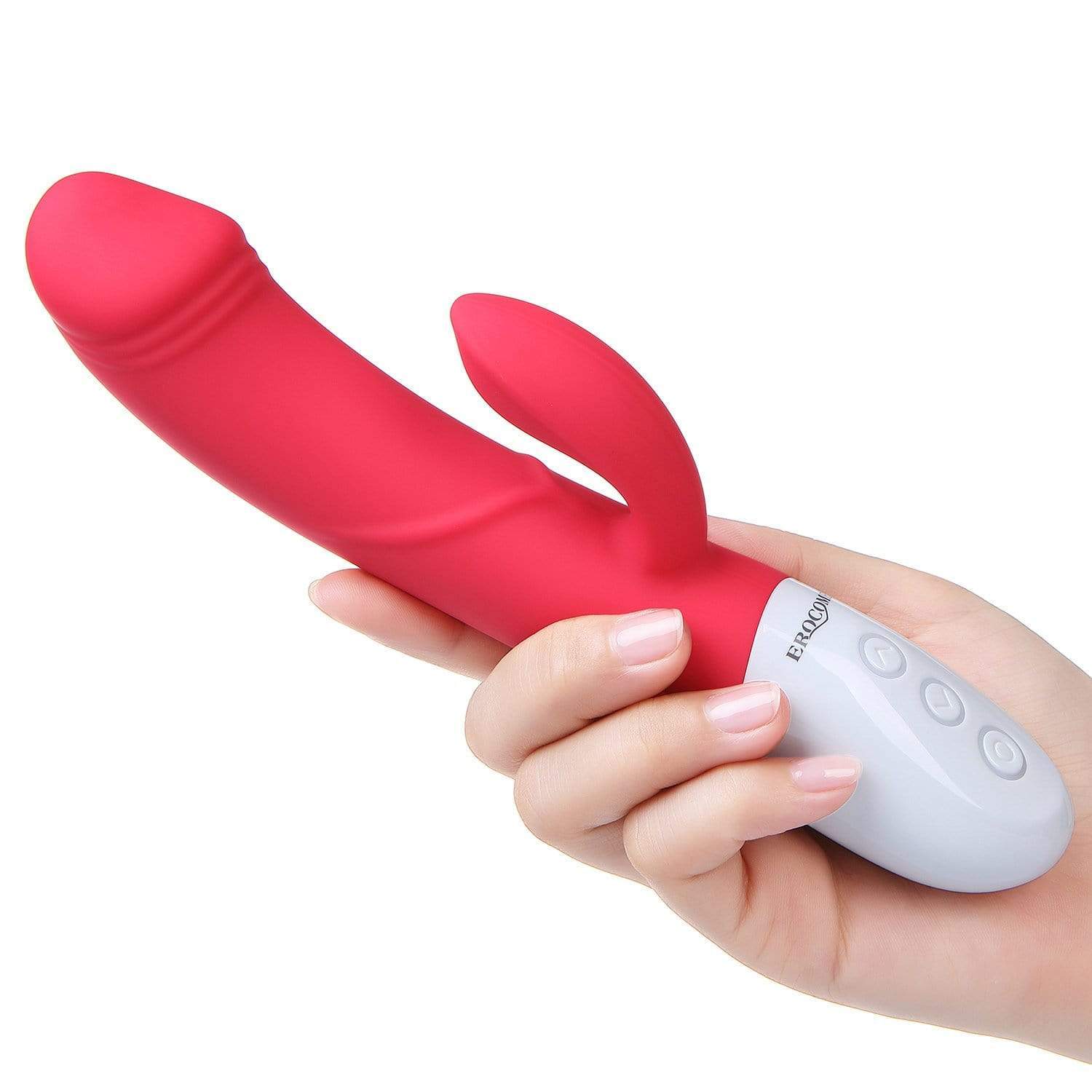 Erocome - Crater Rabbit Vibrator (Red) - Rabbit Dildo (Vibration) Rechargeable Durio.sg