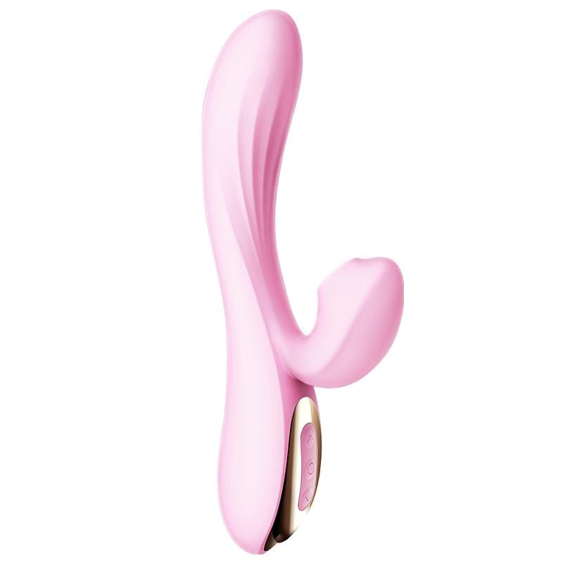 Erocome - Delphinus Vibrating Sucking Rabbit Vibrator (Pink) - Rabbit Dildo (Vibration) Rechargeable Durio.sg