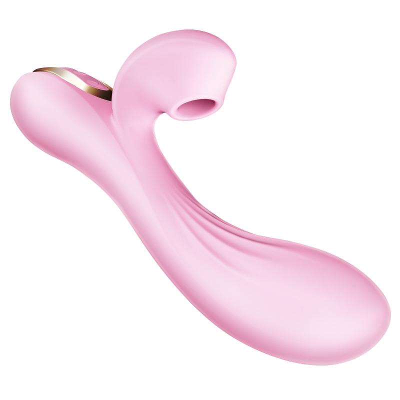 Erocome - Delphinus Vibrating Sucking Rabbit Vibrator (Pink) - Rabbit Dildo (Vibration) Rechargeable Durio.sg