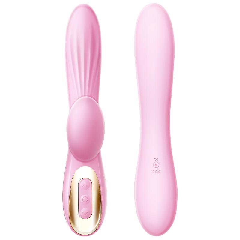 Erocome - Delphinus Vibrating Sucking Rabbit Vibrator (Pink) - Rabbit Dildo (Vibration) Rechargeable Durio.sg