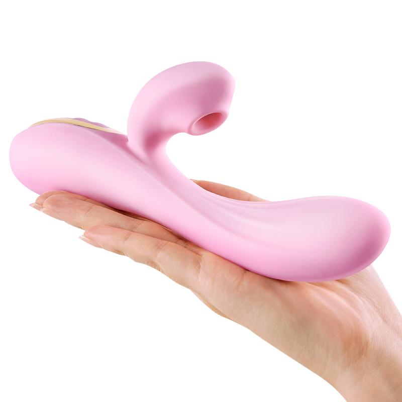 Erocome - Delphinus Vibrating Sucking Rabbit Vibrator (Pink) - Rabbit Dildo (Vibration) Rechargeable Durio.sg