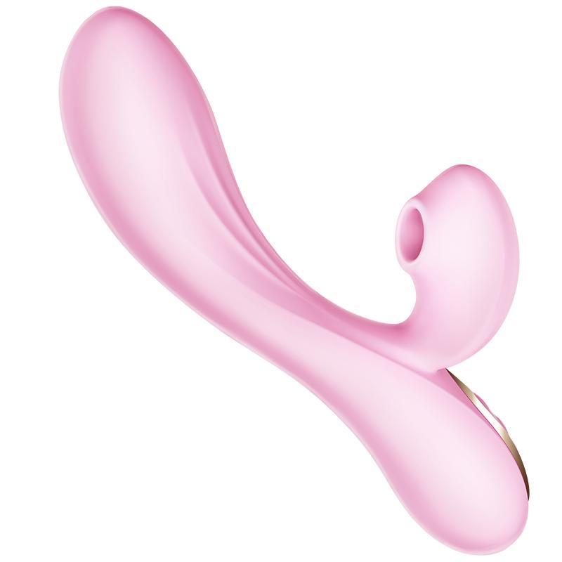 Erocome - Delphinus Vibrating Sucking Rabbit Vibrator (Pink) - Rabbit Dildo (Vibration) Rechargeable Durio.sg