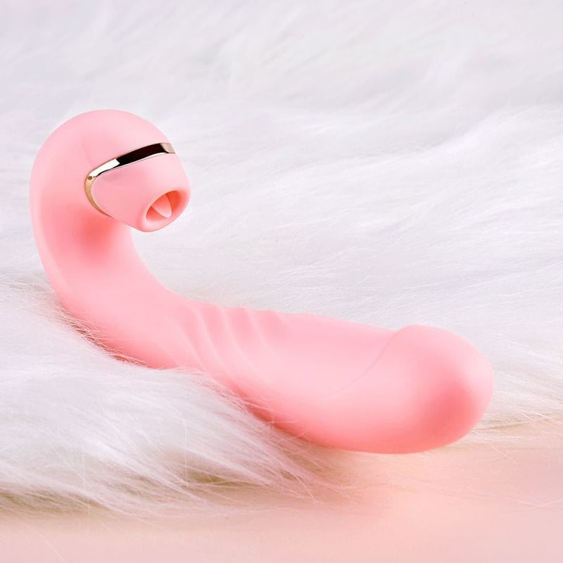Erocome - Draco Thrusting Vibrating Sucking Heating Dildo (Pink) - G Spot Dildo (Vibration) Rechargeable Durio.sg