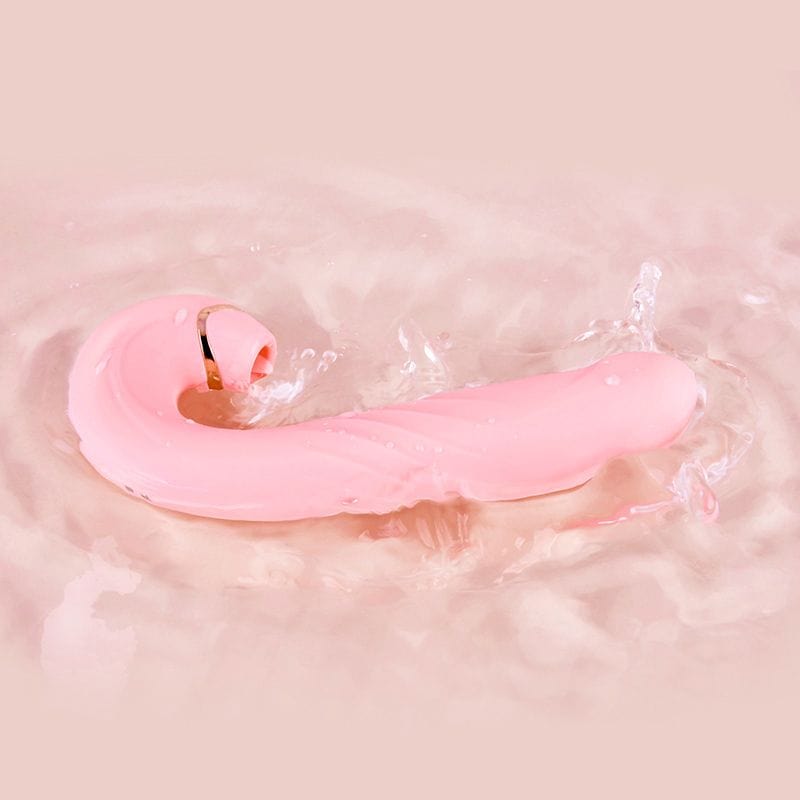 Erocome - Draco Thrusting Vibrating Sucking Heating Dildo (Pink) - G Spot Dildo (Vibration) Rechargeable Durio.sg