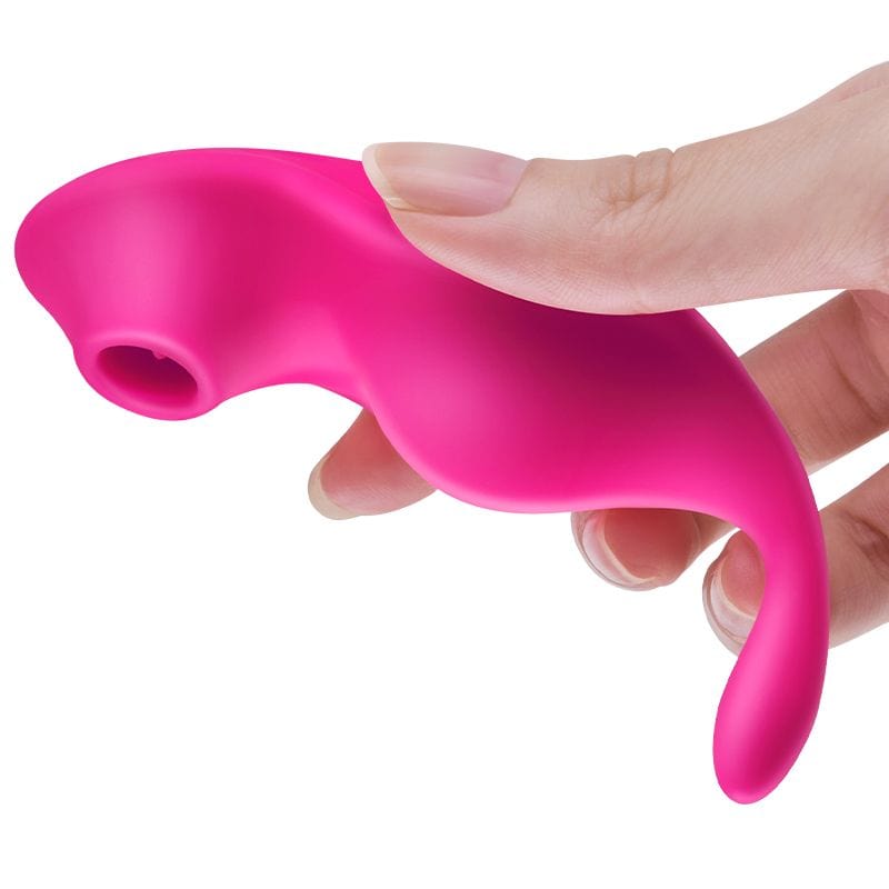 Erocome - Equuleus App-Controlled Vibrating Sucking Clit Massager (Cerise) - Clit Massager (Vibration) Rechargeable Durio.sg