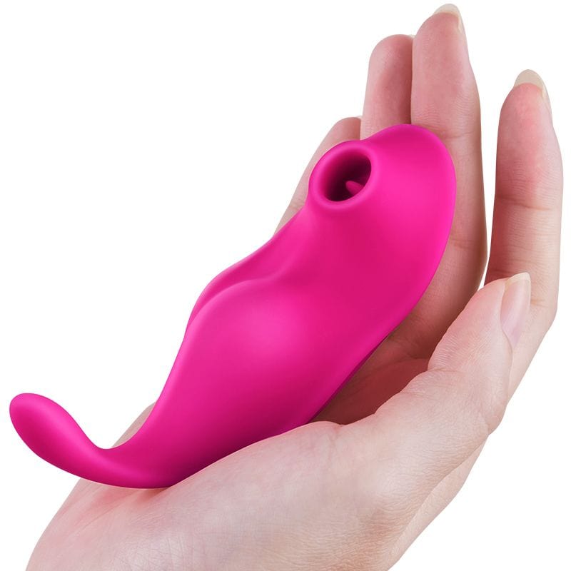 Erocome - Equuleus App-Controlled Vibrating Sucking Clit Massager (Cerise) - Clit Massager (Vibration) Rechargeable Durio.sg