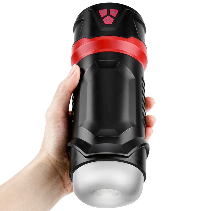 Erocome - LEO Automatic Sucking Thrusting Masturbator (Black) - Masturbator Mouth (Vibration) Rechargeable Durio.sg