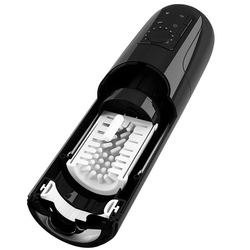 Erocome - Monoceros Thrusting Heating Vibrating Stroker Masturbator (Black) - Masturbator Soft Stroker (Vibration) Rechargeable Durio.sg