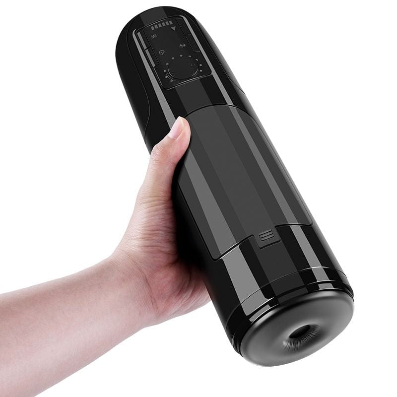 Erocome - Monoceros Thrusting Heating Vibrating Stroker Masturbator (Black) - Masturbator Soft Stroker (Vibration) Rechargeable Durio.sg