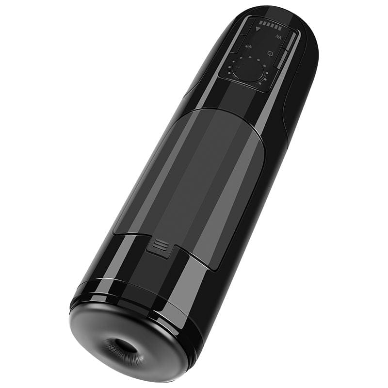 Erocome - Monoceros Thrusting Heating Vibrating Stroker Masturbator (Black) - Masturbator Soft Stroker (Vibration) Rechargeable Durio.sg